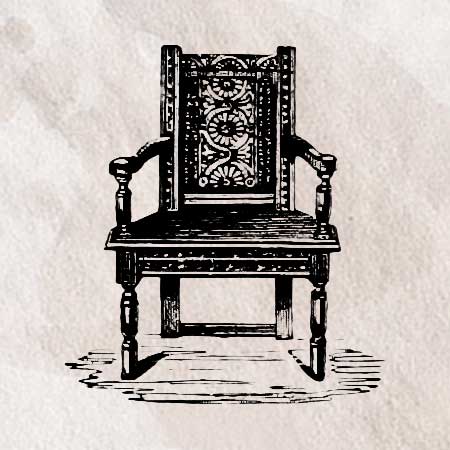 椅子のイラスト1 ペン画のフリー素材 アンティークなイラストはpenga ペンガ