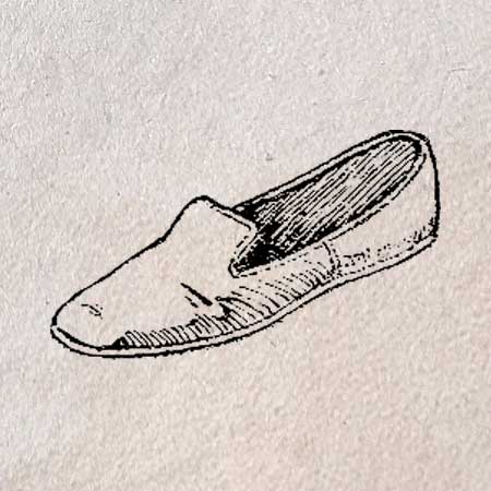 シンプルな靴のイラスト。透過加工済みのフリー素材